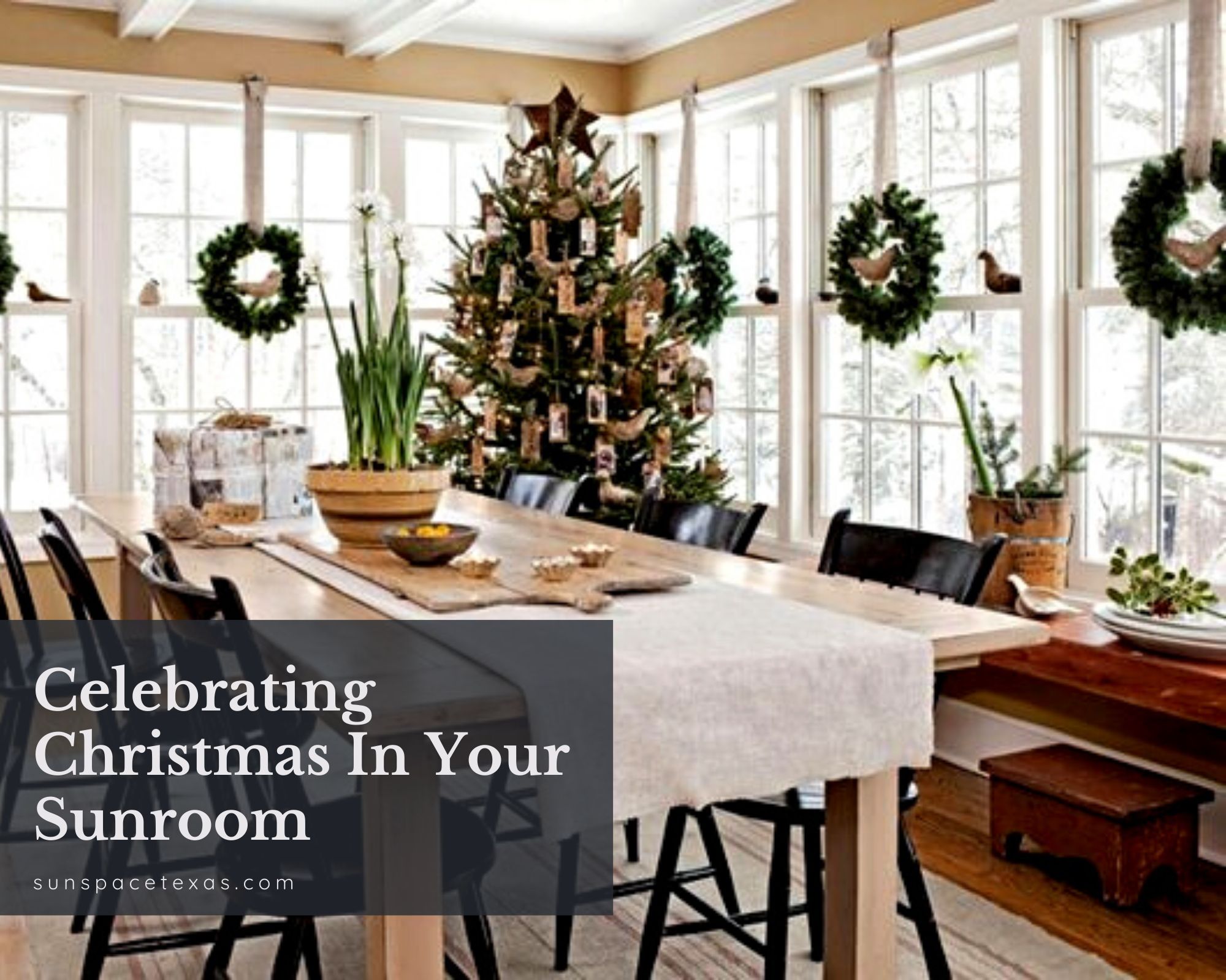 Decorating a sunroom for christmas