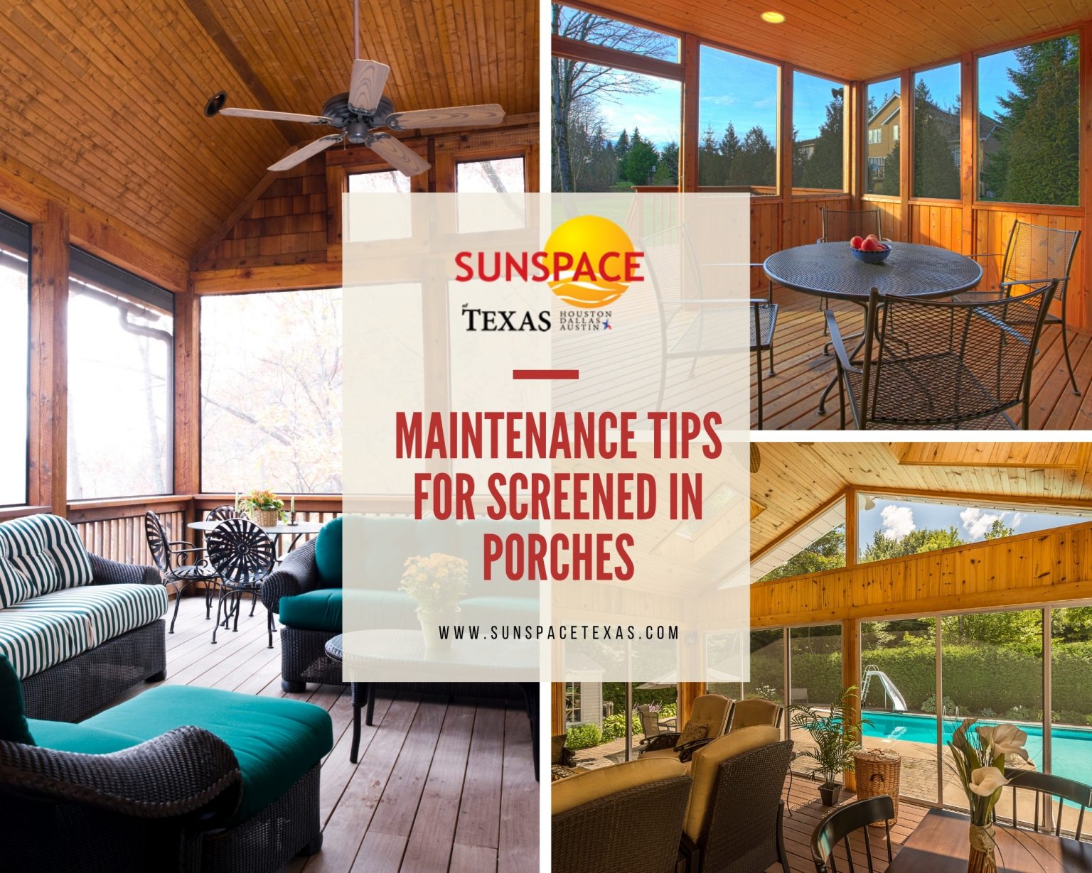 3 Maintenance Tips for Screened In Porches Sunspace Sunrooms
