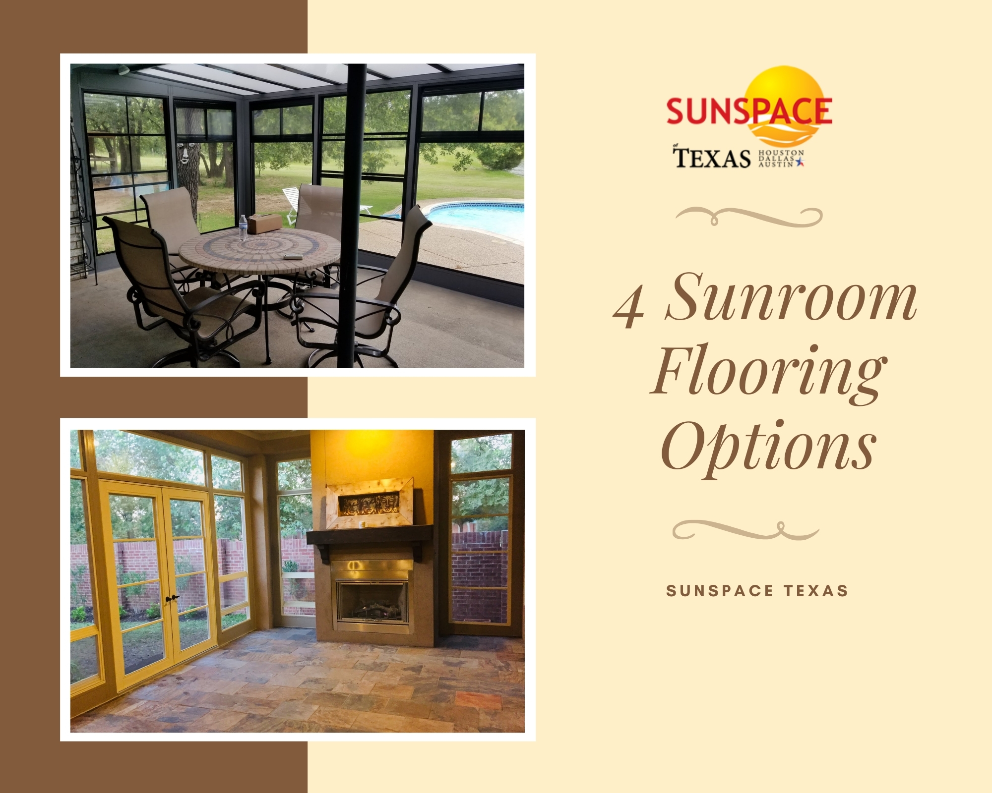 4 Sunroom Flooring Options Sunspace Sunrooms