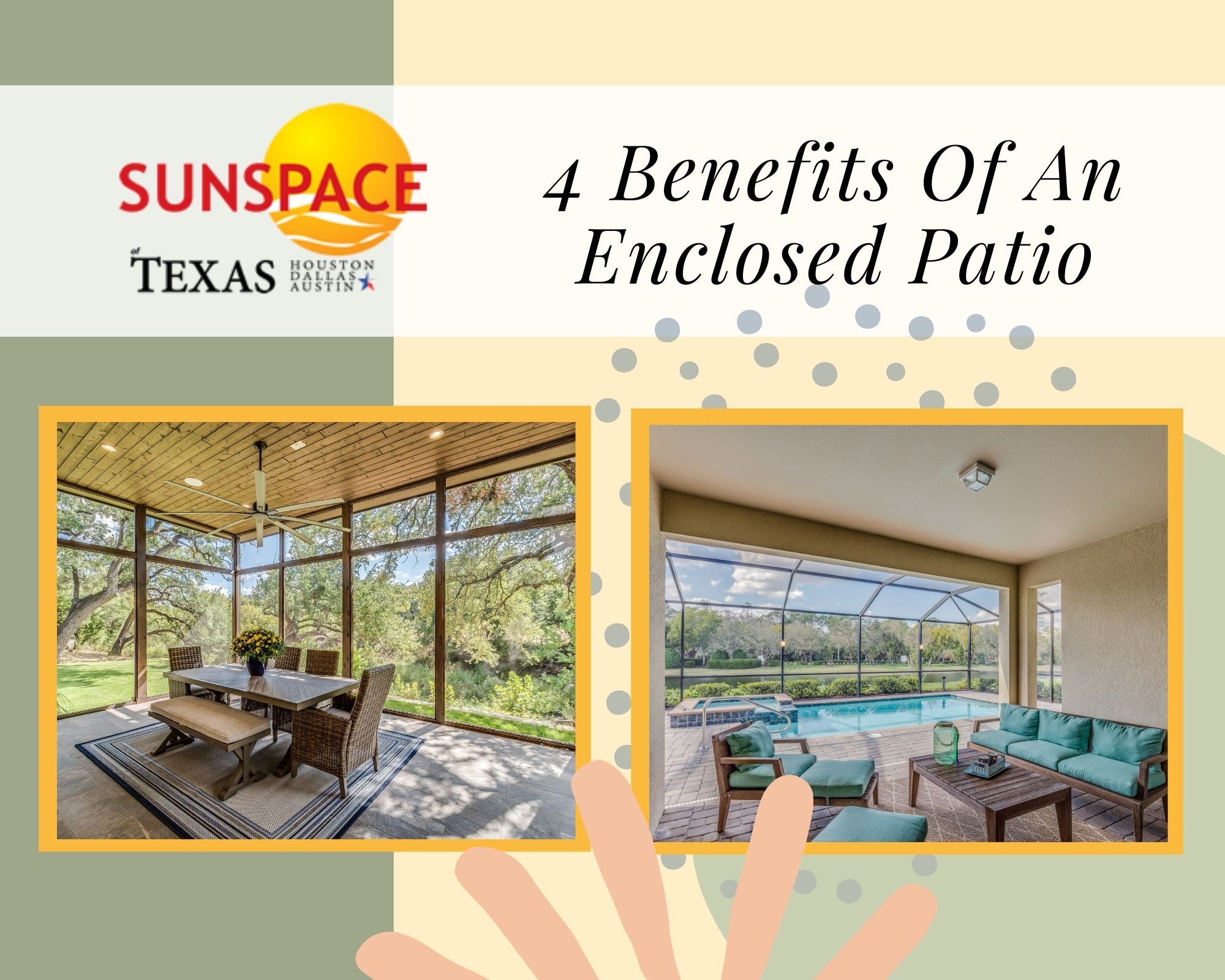 4 Benefits Of An Enclosed Patio Sunspace Sunrooms