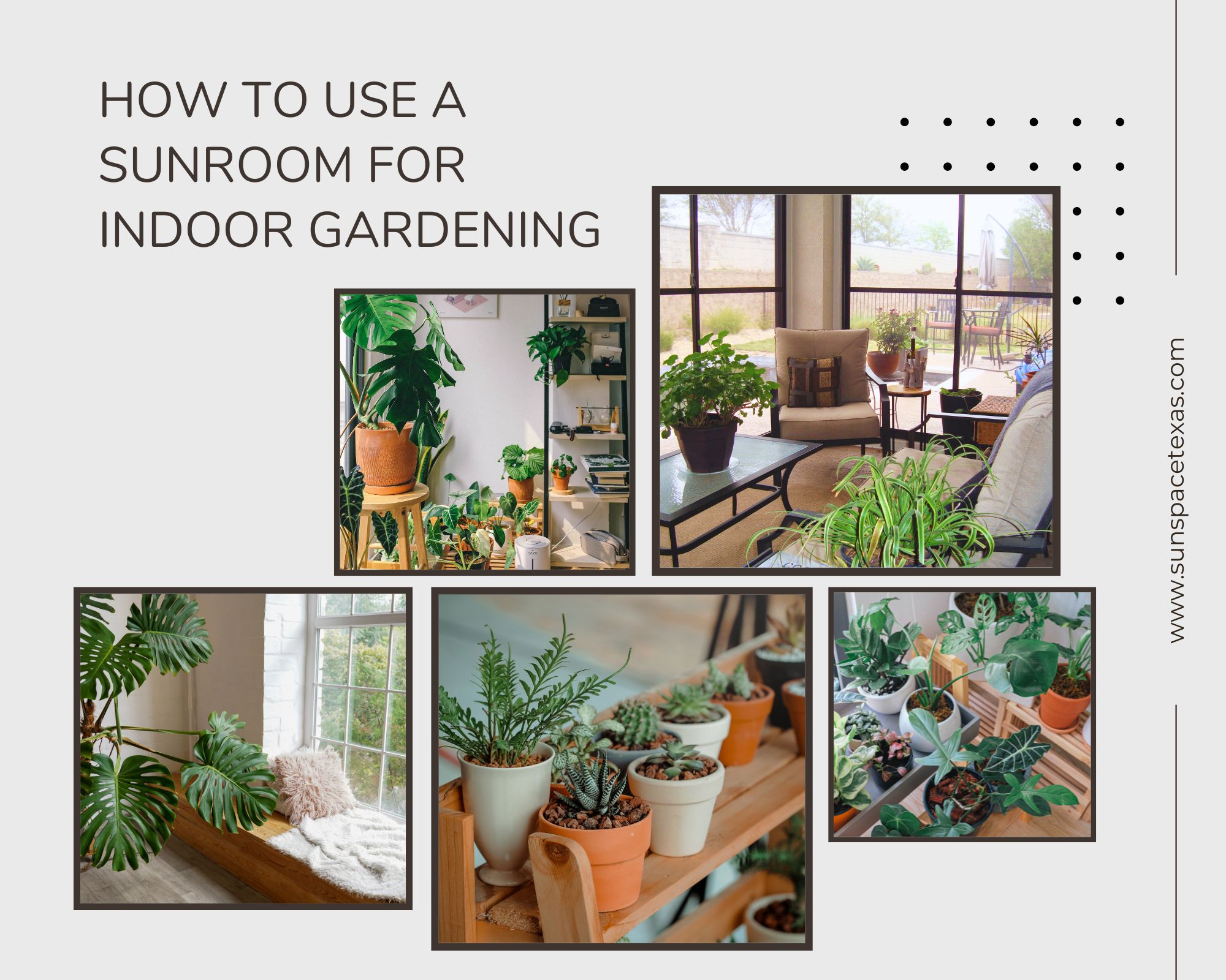 How to Use a Sunroom for Indoor Gardening